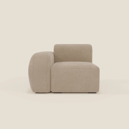 BonBon modulo terminale 105 cm sinistro o destro - tessuto smacchiabile T23 beige - divani.store