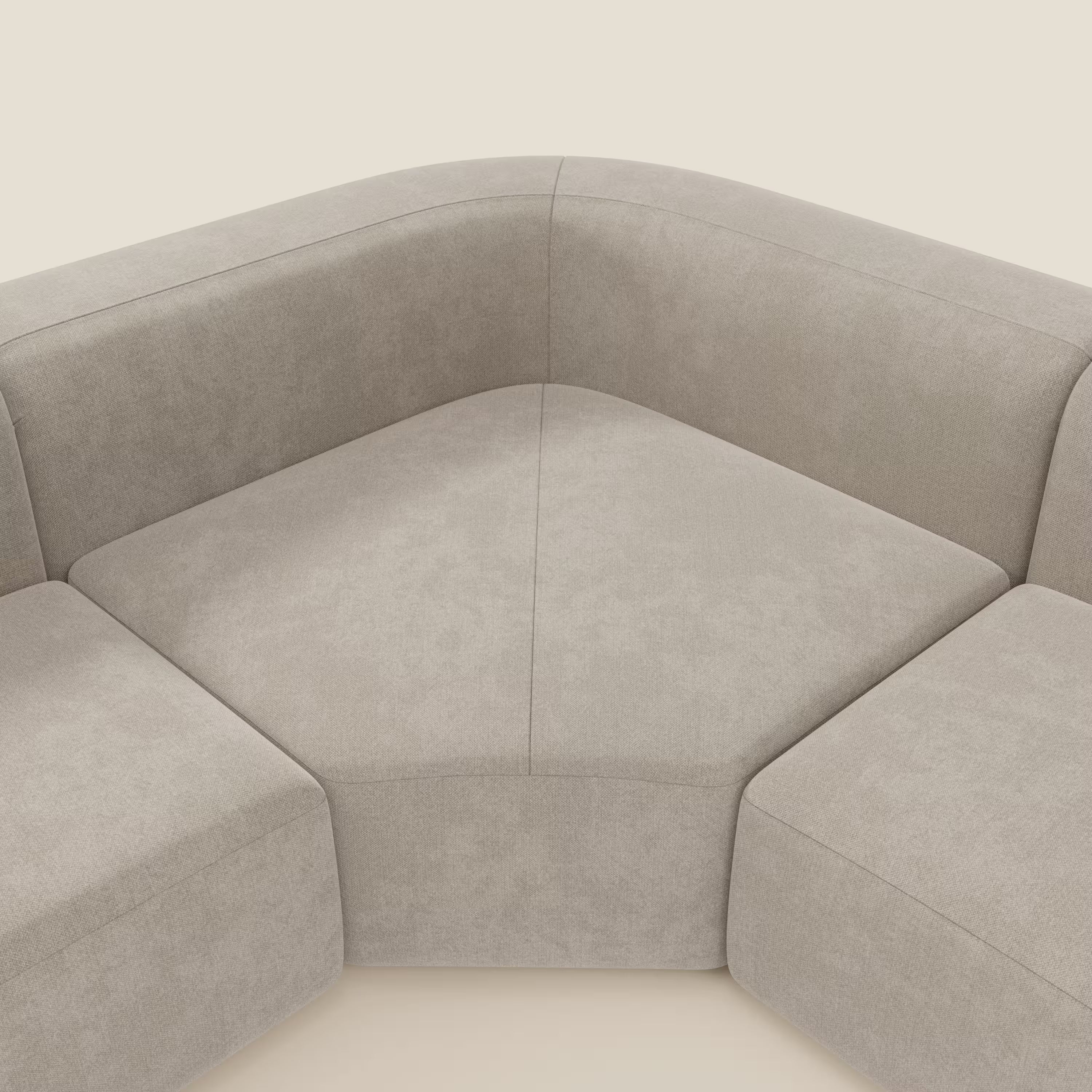 BonBon Ecksofa, modular und kombinierbar – abwaschbarer Stoff T23