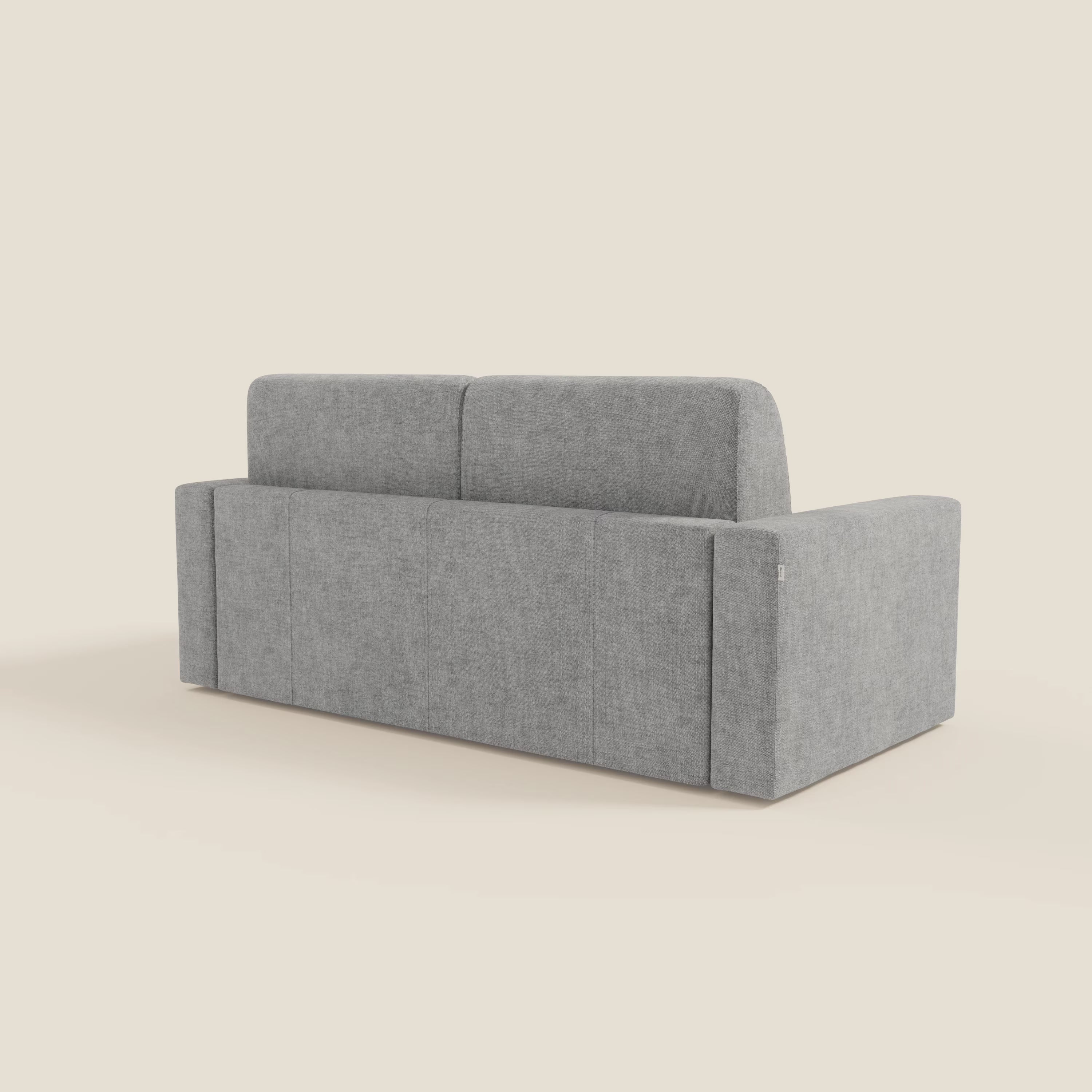 Diomede Schlafsofa aus pflegeleichtem Samt mit abnehmbarem Bezug – modernes Design und Komfort in T35 grau