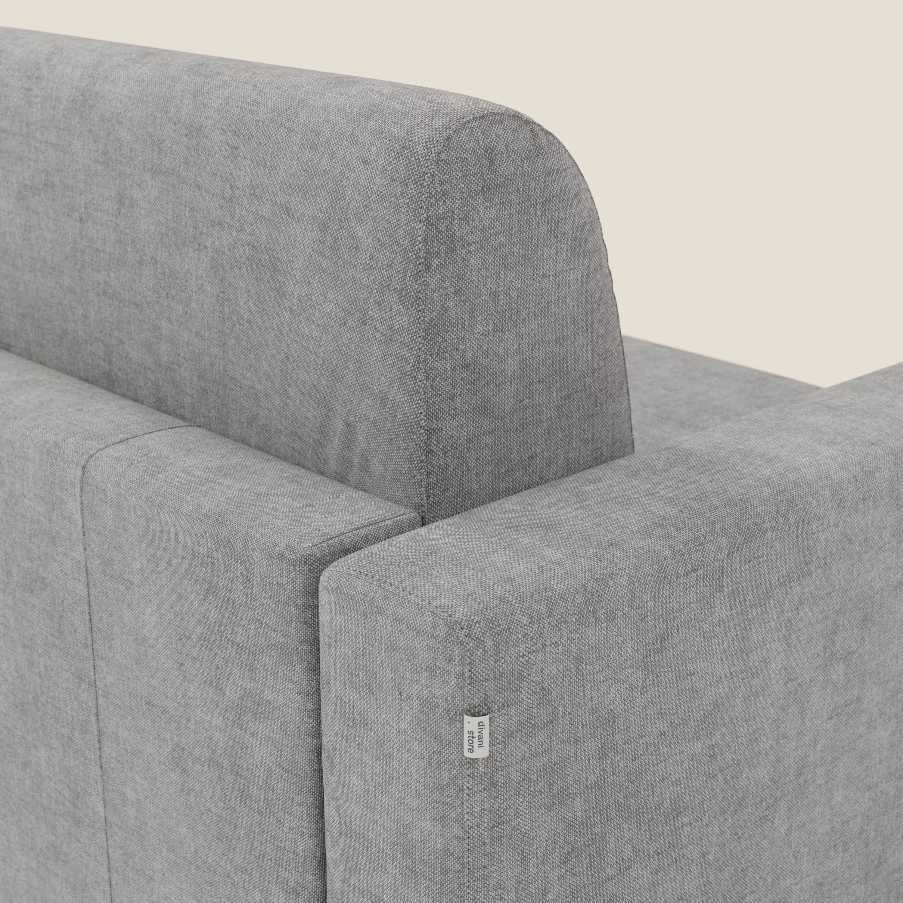Diomede Schlafsofa aus pflegeleichtem Samt mit abnehmbarem Bezug – modernes Design und Komfort in T35 grau