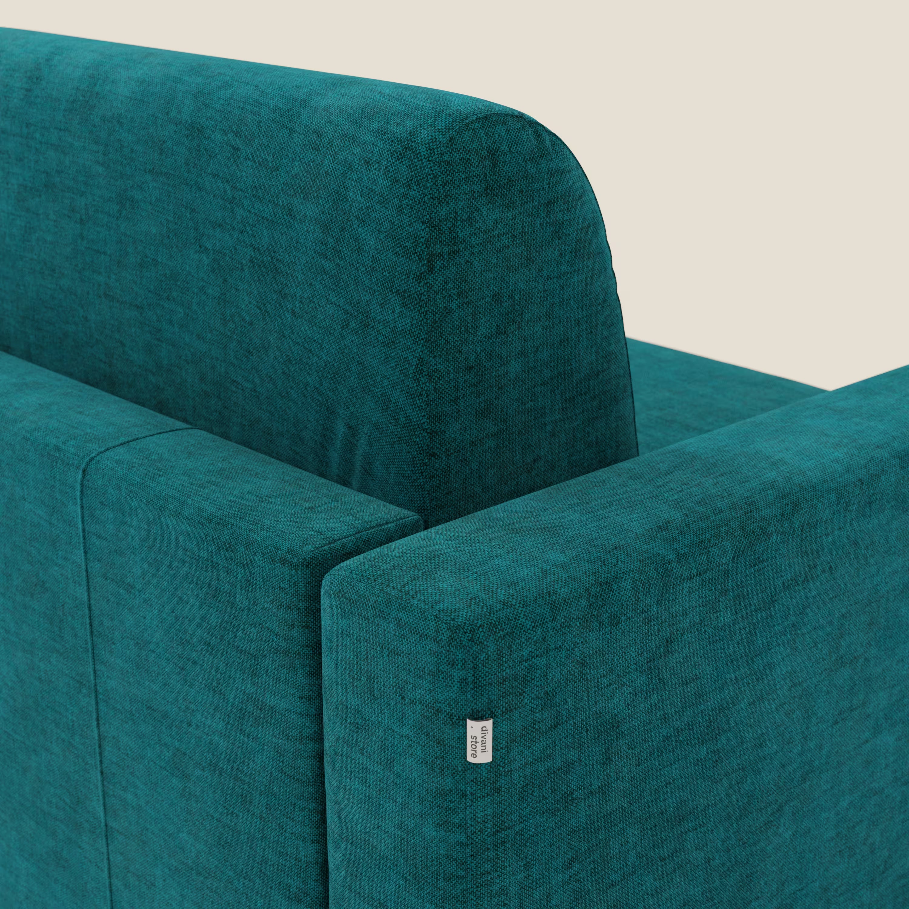 Diomede Schlafsofa aus pflegeleichtem Samt mit abnehmbarem Bezug – modernes Design und Komfort in T35 petrol