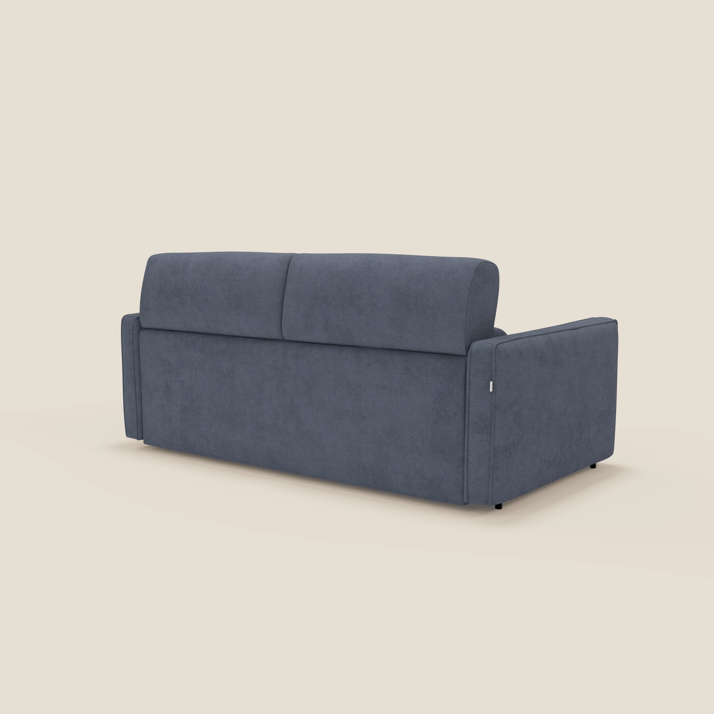 Nivon Modernes Schlafsofa mit Kopfstütze aus abwaschbarem Stoff T25 jeansblau