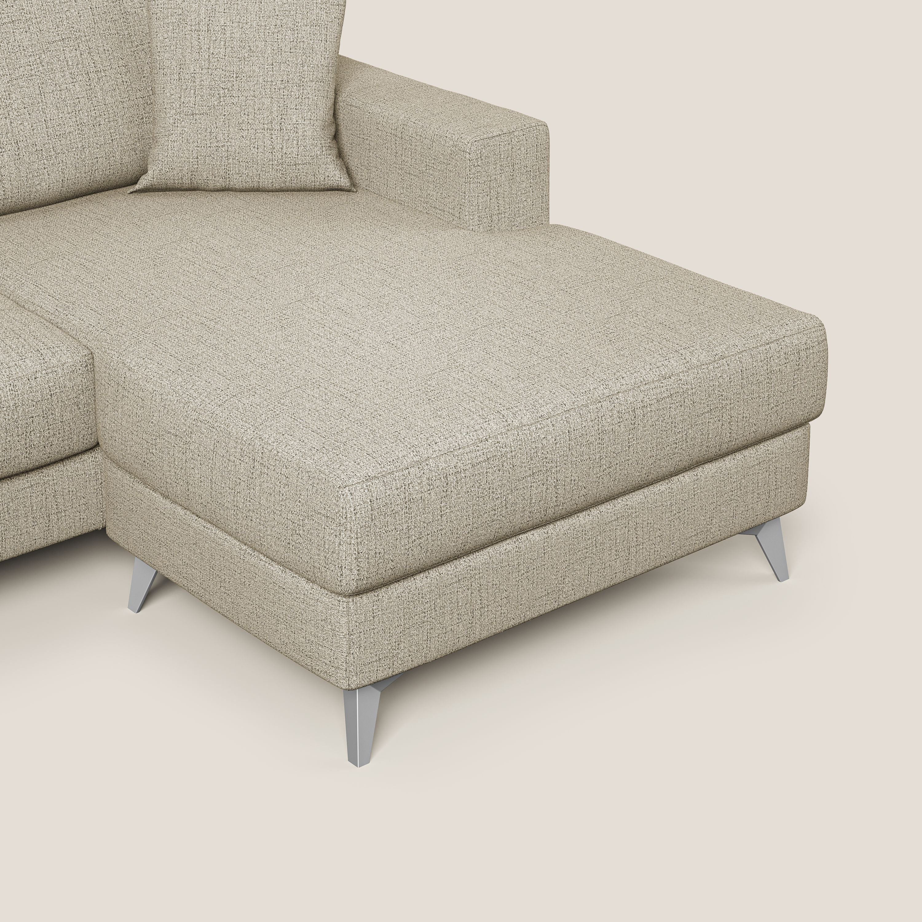 Michael Divano angolare REVERSIBILE in tessuto impermeabile T03 beige - divani.store