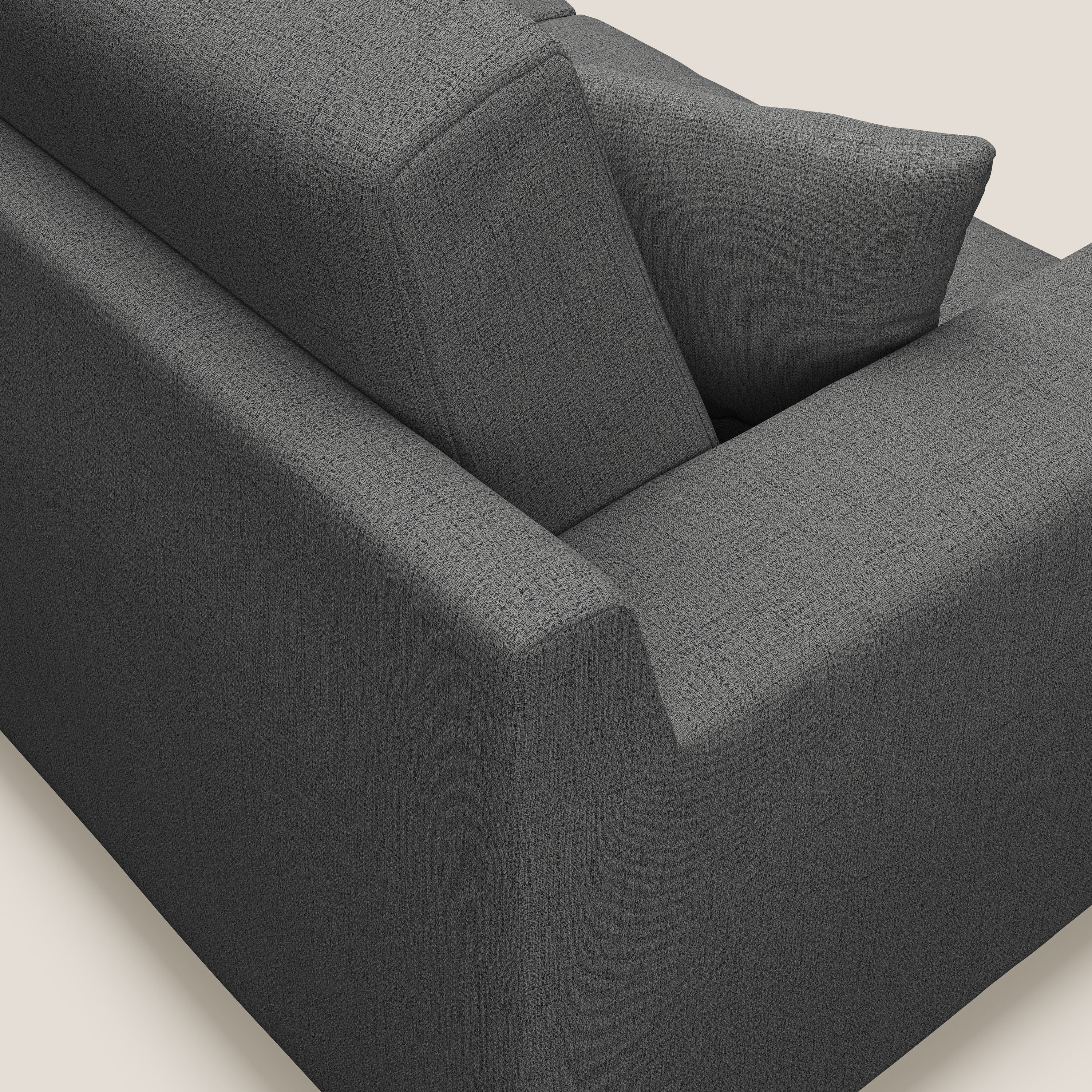 Michael Divano in tessuto impermeabile antimacchia T03 grigio - divani.store