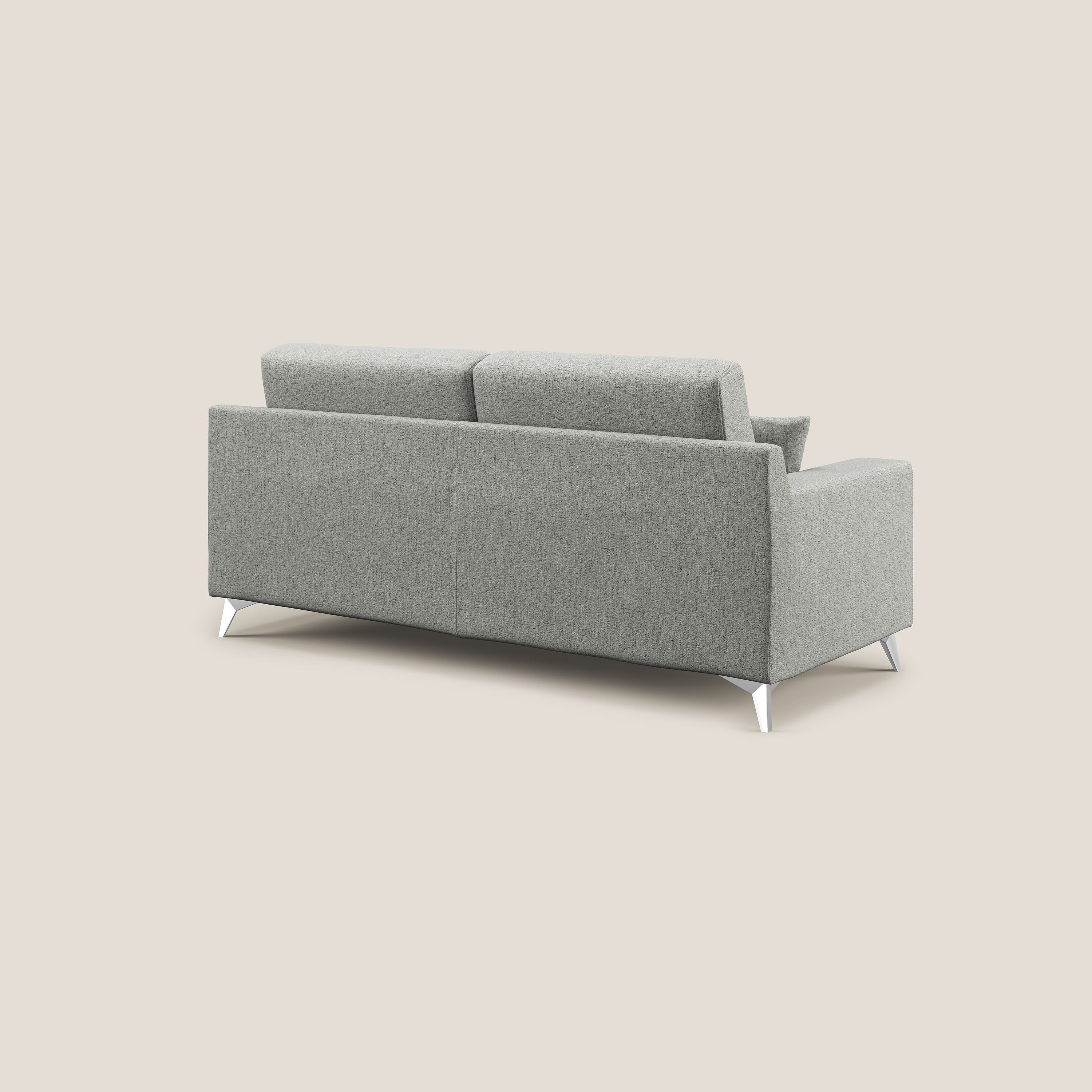 Michael Divano in tessuto impermeabile antimacchia T03 grigio chiaro - divani.store