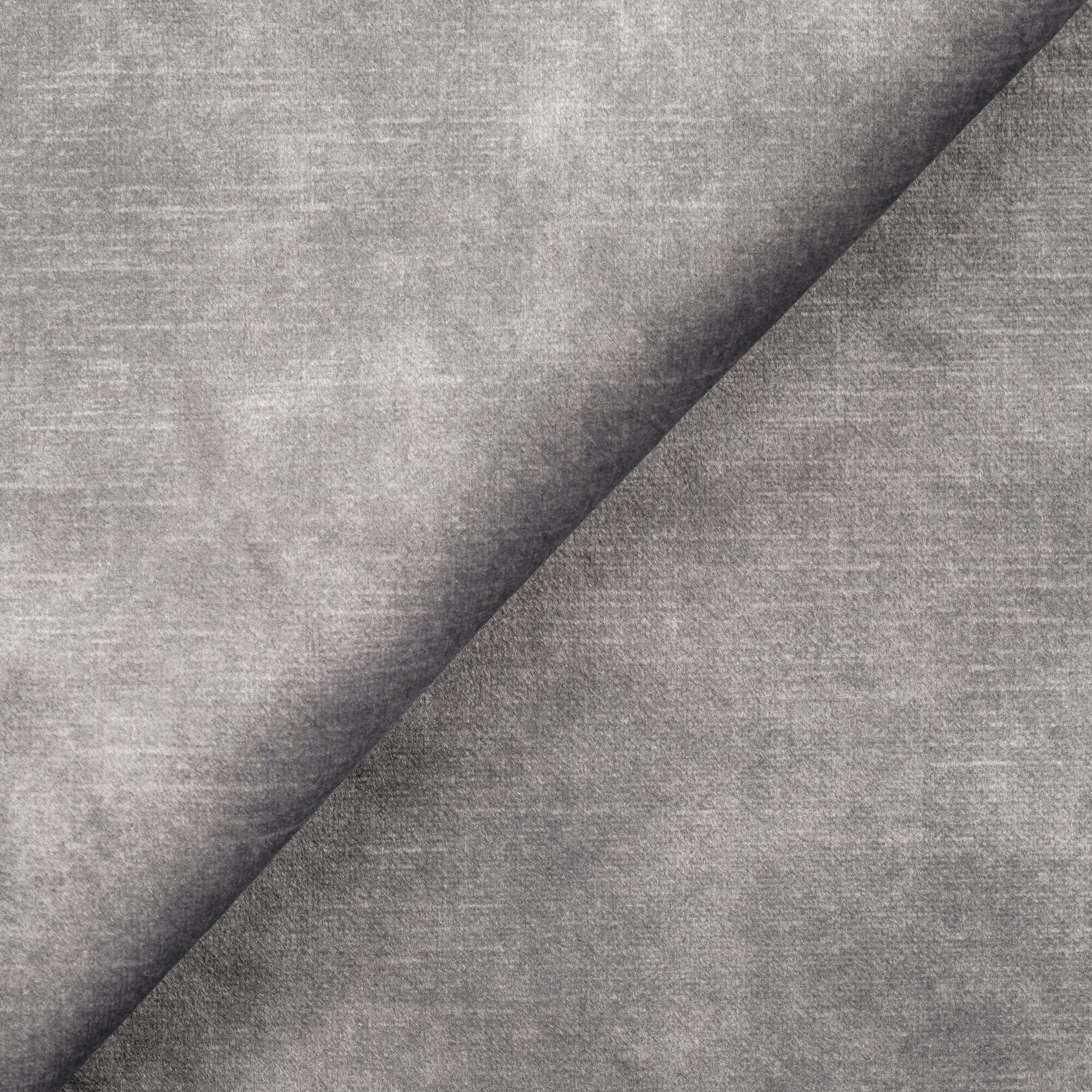 Michael modernes Ecksofa mit Halbinsel aus weichem, wasserfestem Samt T01 grau