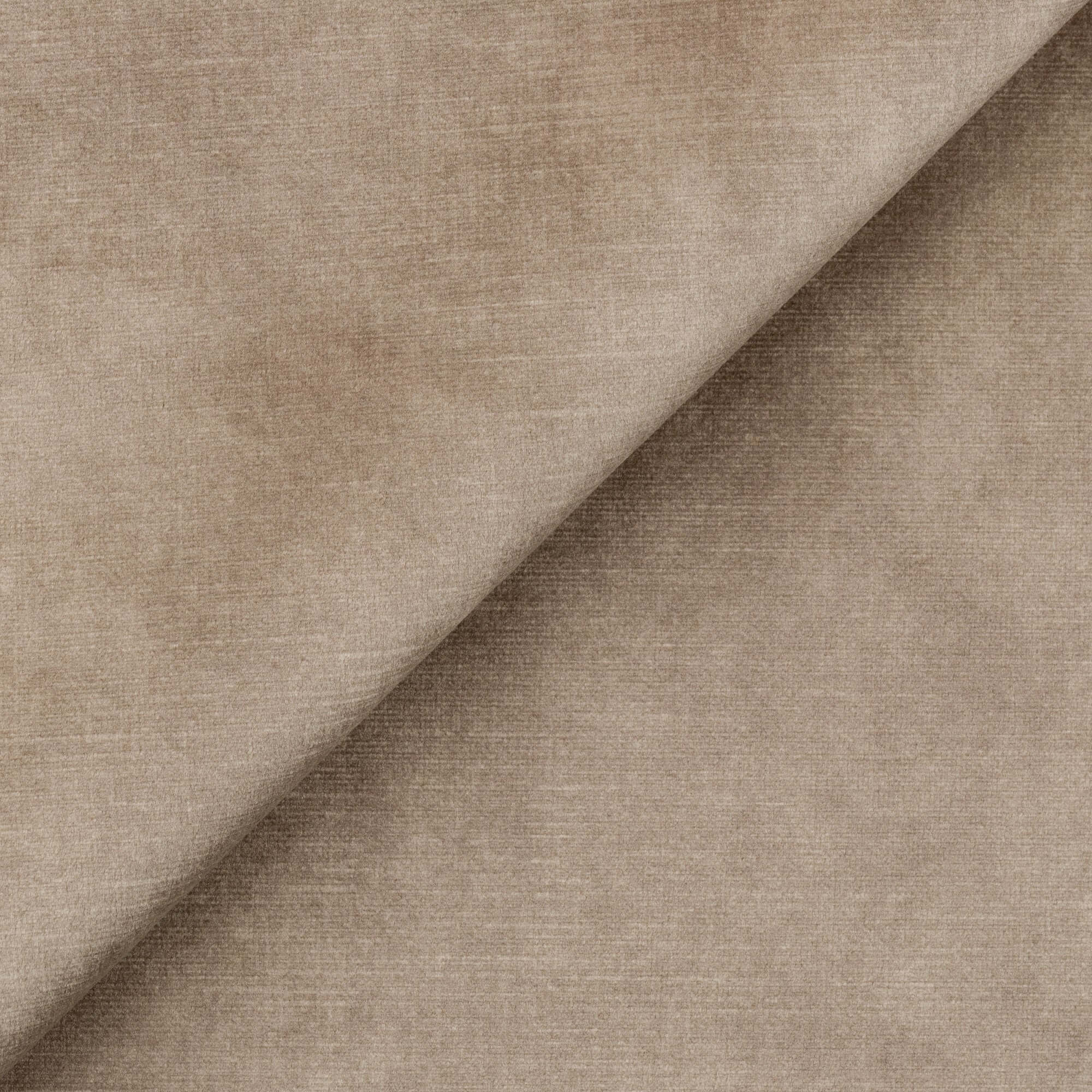 Andromeda Ecksofa mit Schlaffunktion aus wasserfestem weichem Samt T01 braun