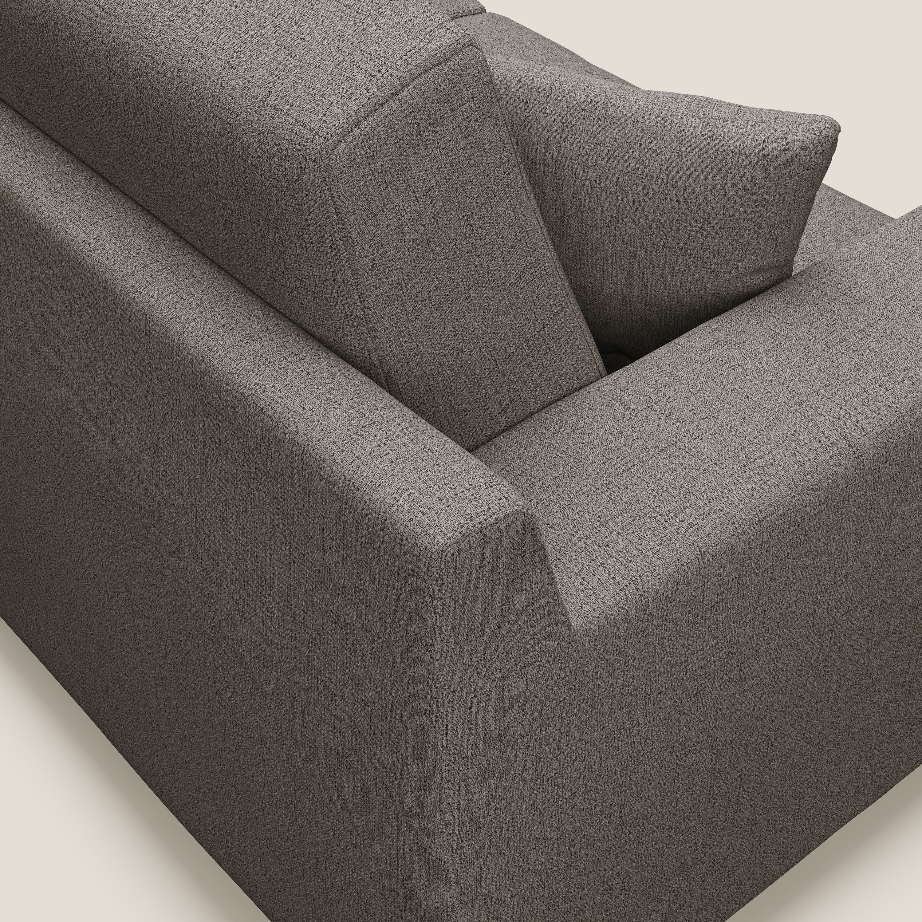 Michael Divano in tessuto impermeabile antimacchia T03 talpa - divani.store