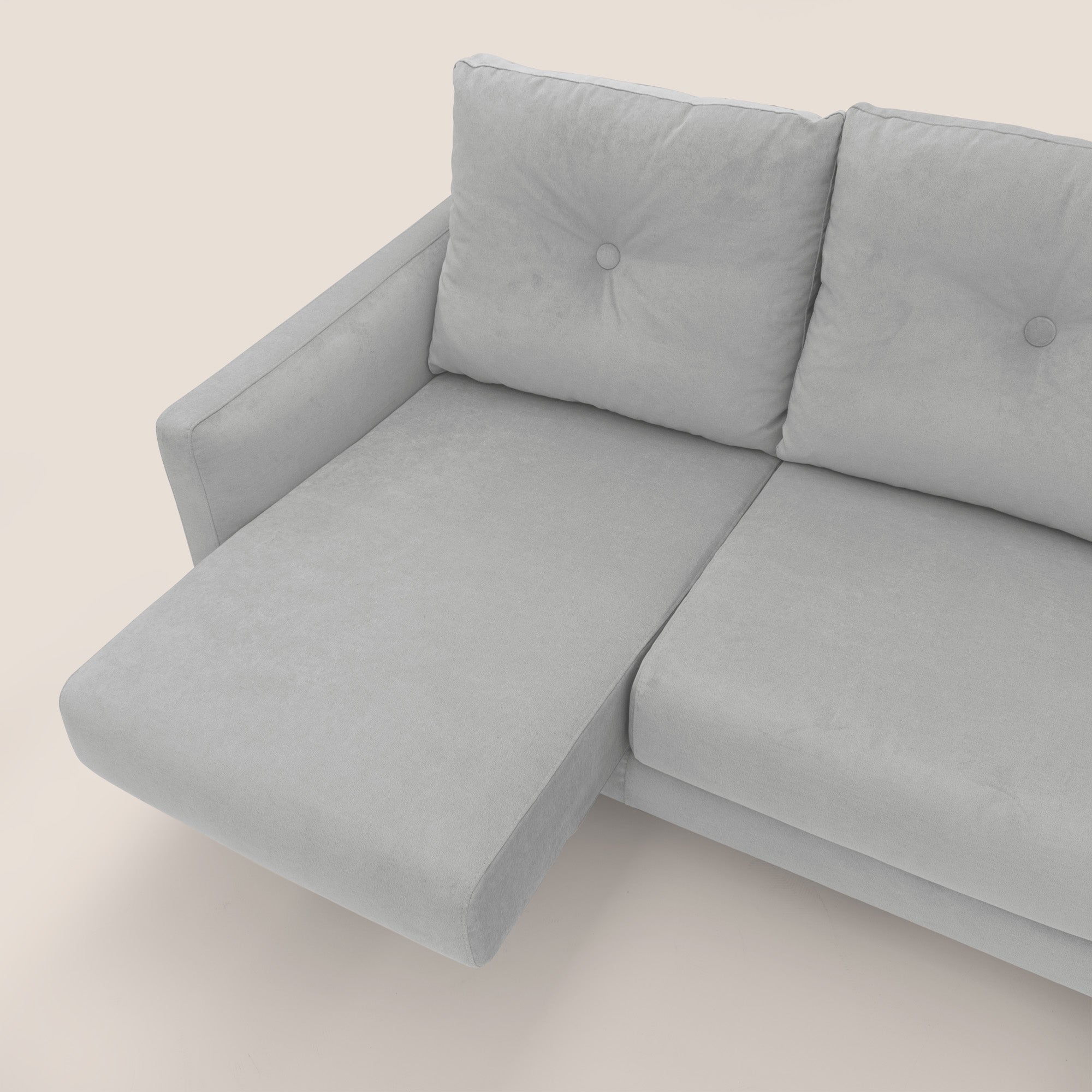 Matisse Sofa mit ausziehbaren Sitzen und Rückenlehnen aus Gänsedaunen in abwaschbarem Stoff T17