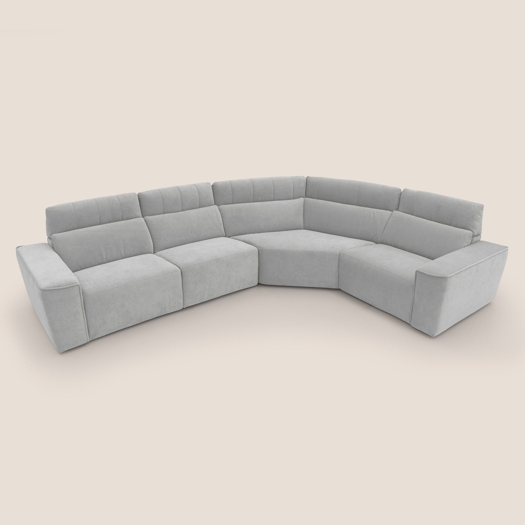 Clark modulares wendbares Ecksofa mit elektrischer Relaxoption aus wasserfestem, abwaschbarem Stoff T17