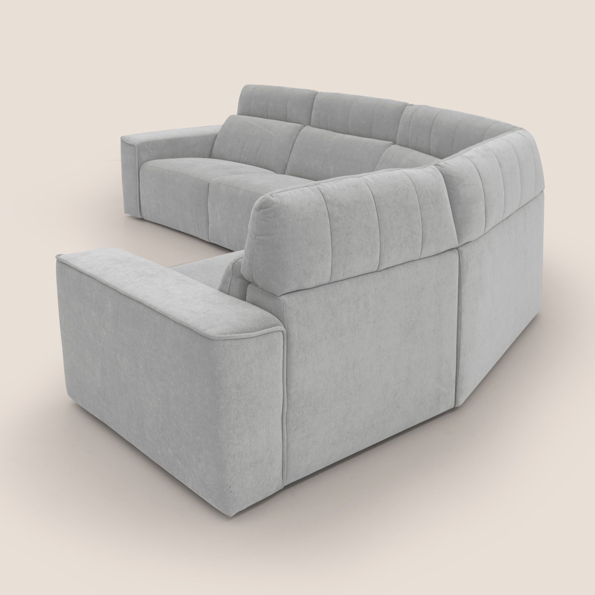 Clark modulares wendbares Ecksofa mit elektrischer Relaxoption aus wasserfestem, abwaschbarem Stoff T17