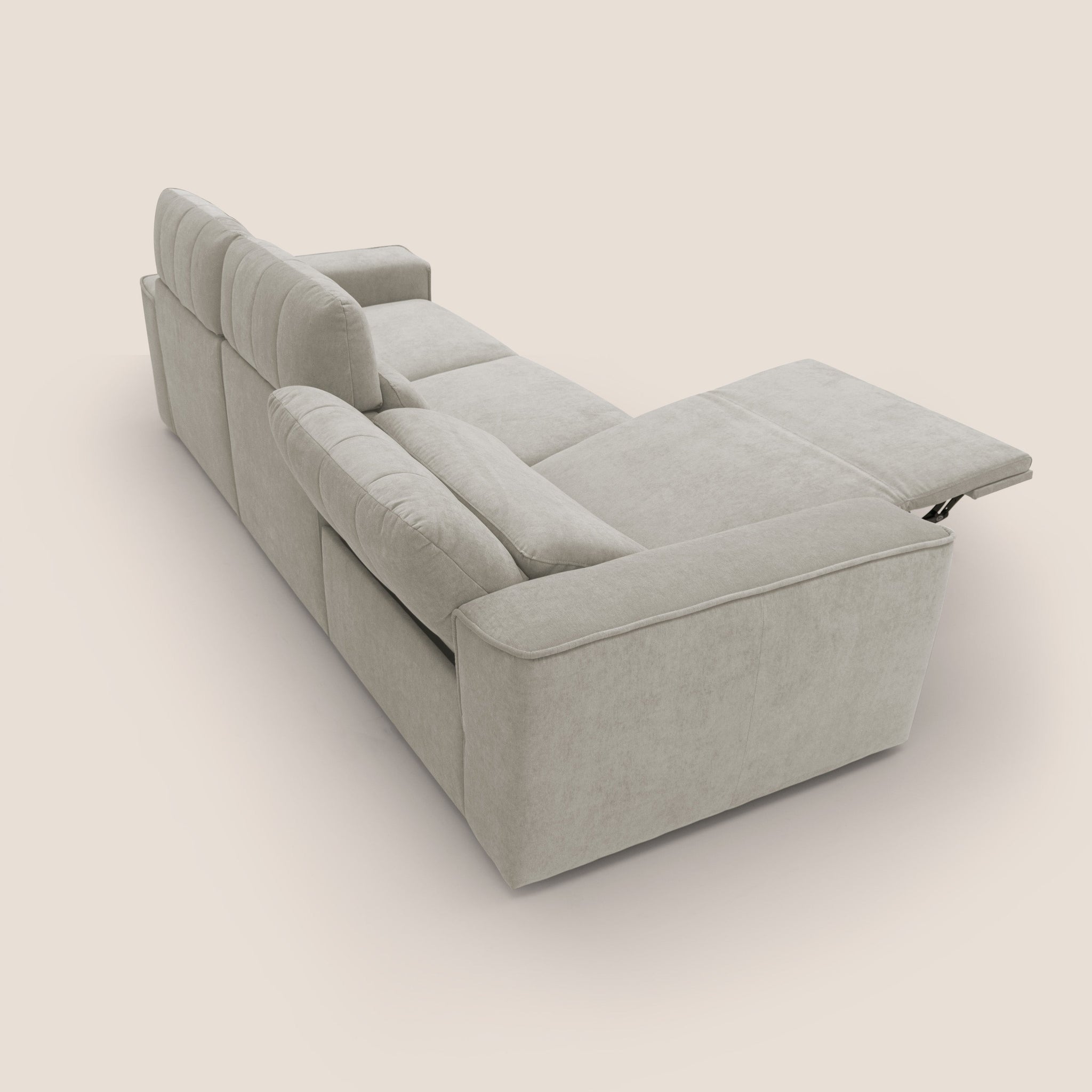 Clark modulares 3-Sitzer-Sofa mit elektrischer Relax-Option aus wasserfestem, abwaschbarem Stoff T17