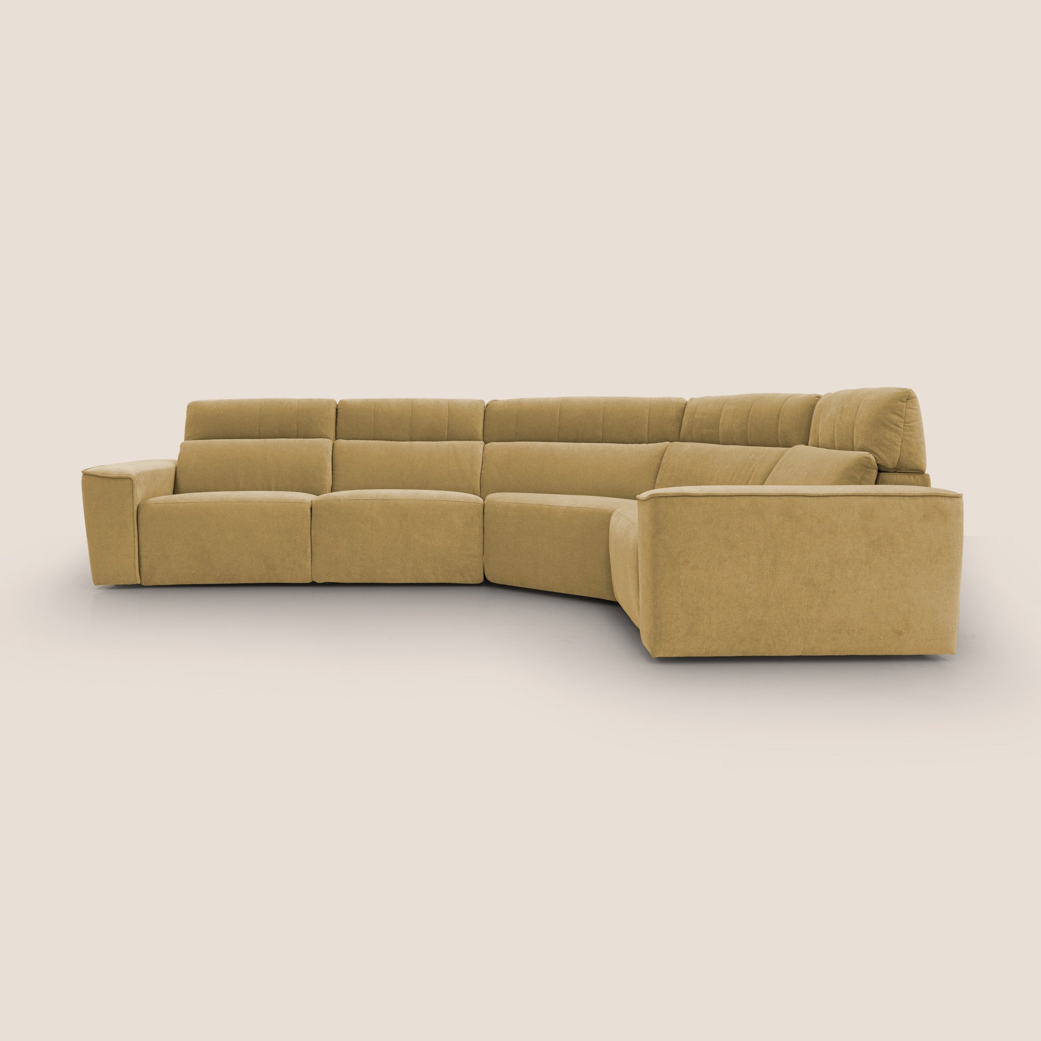 Clark modulares wendbares Ecksofa mit elektrischer Relaxoption aus wasserfestem, abwaschbarem Stoff T17