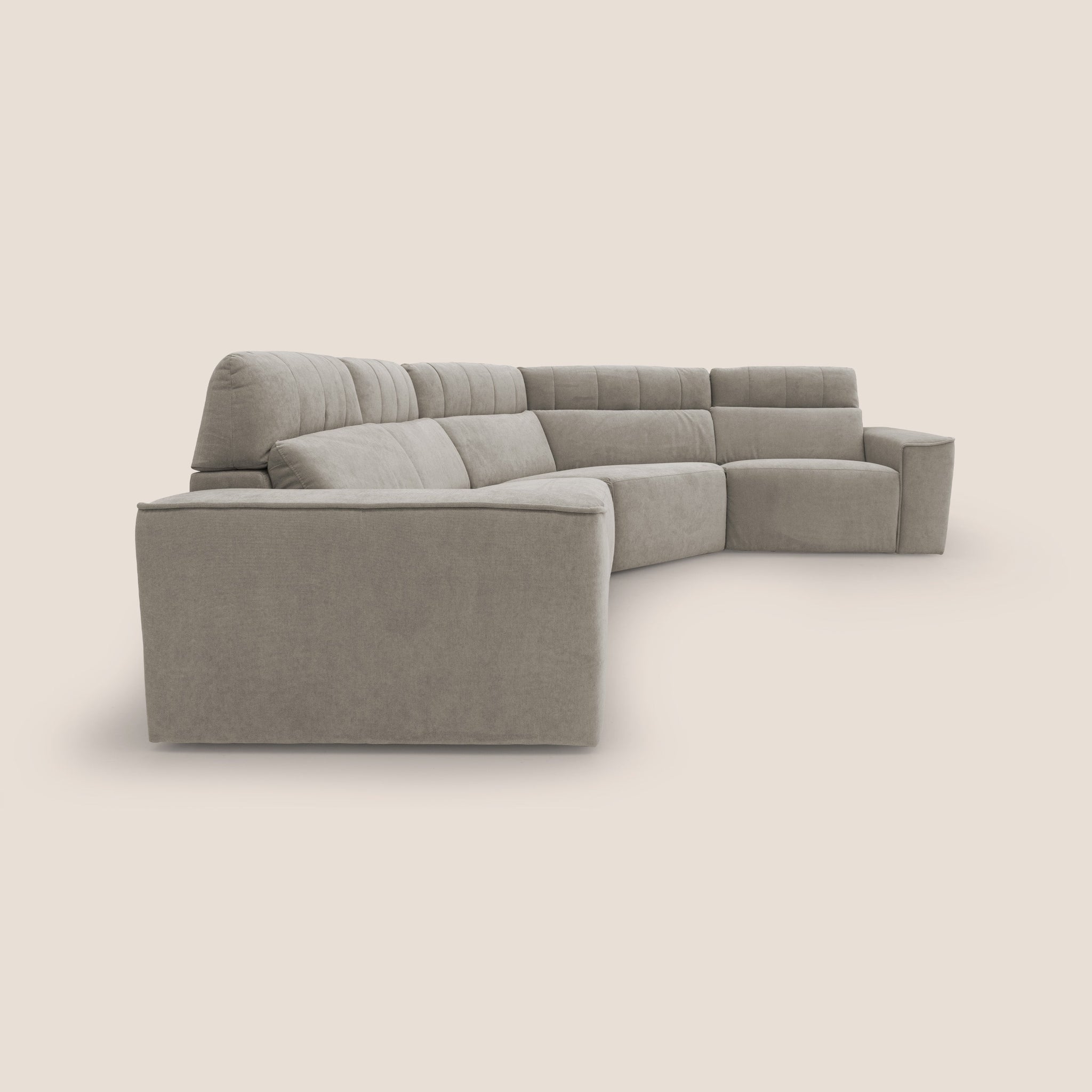 Clark modulares wendbares Ecksofa mit elektrischer Relaxoption aus wasserfestem, abwaschbarem Stoff T17