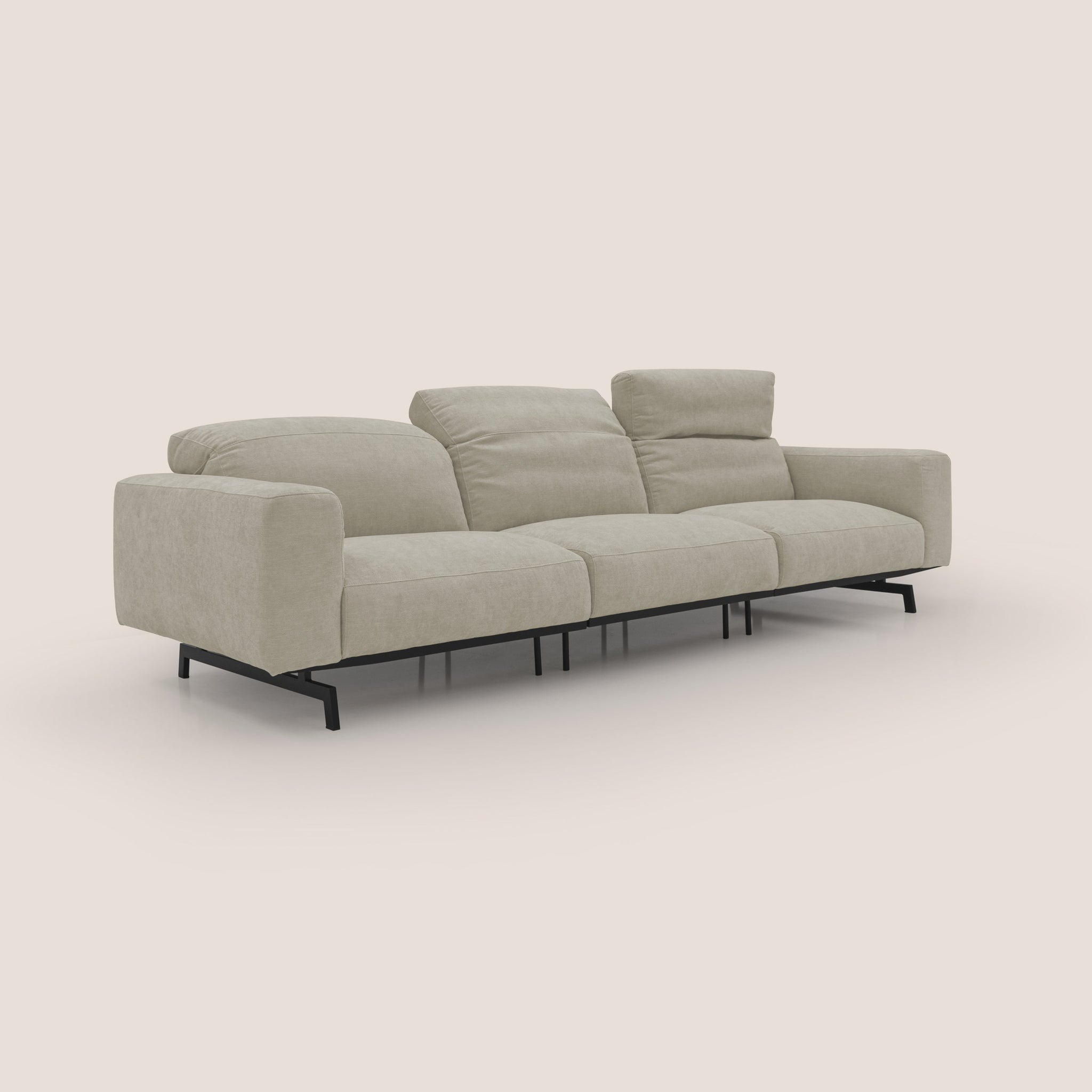 Sakura 3-Sitzer-Modulsofa aus weichem, wasserfestem T14 geflammtem Stoff