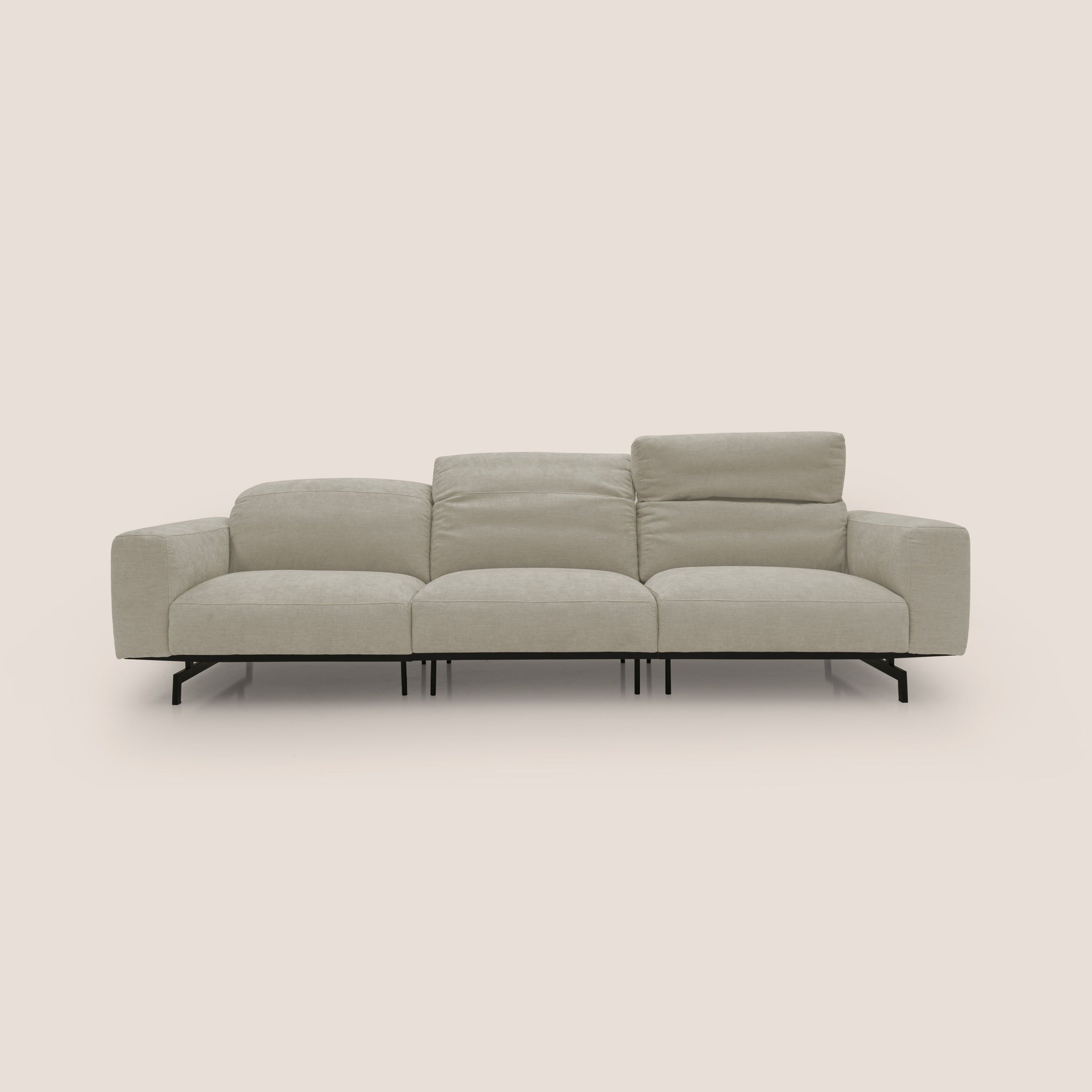 Sakura 3-Sitzer-Modulsofa aus weichem, wasserfestem T14 geflammtem Stoff