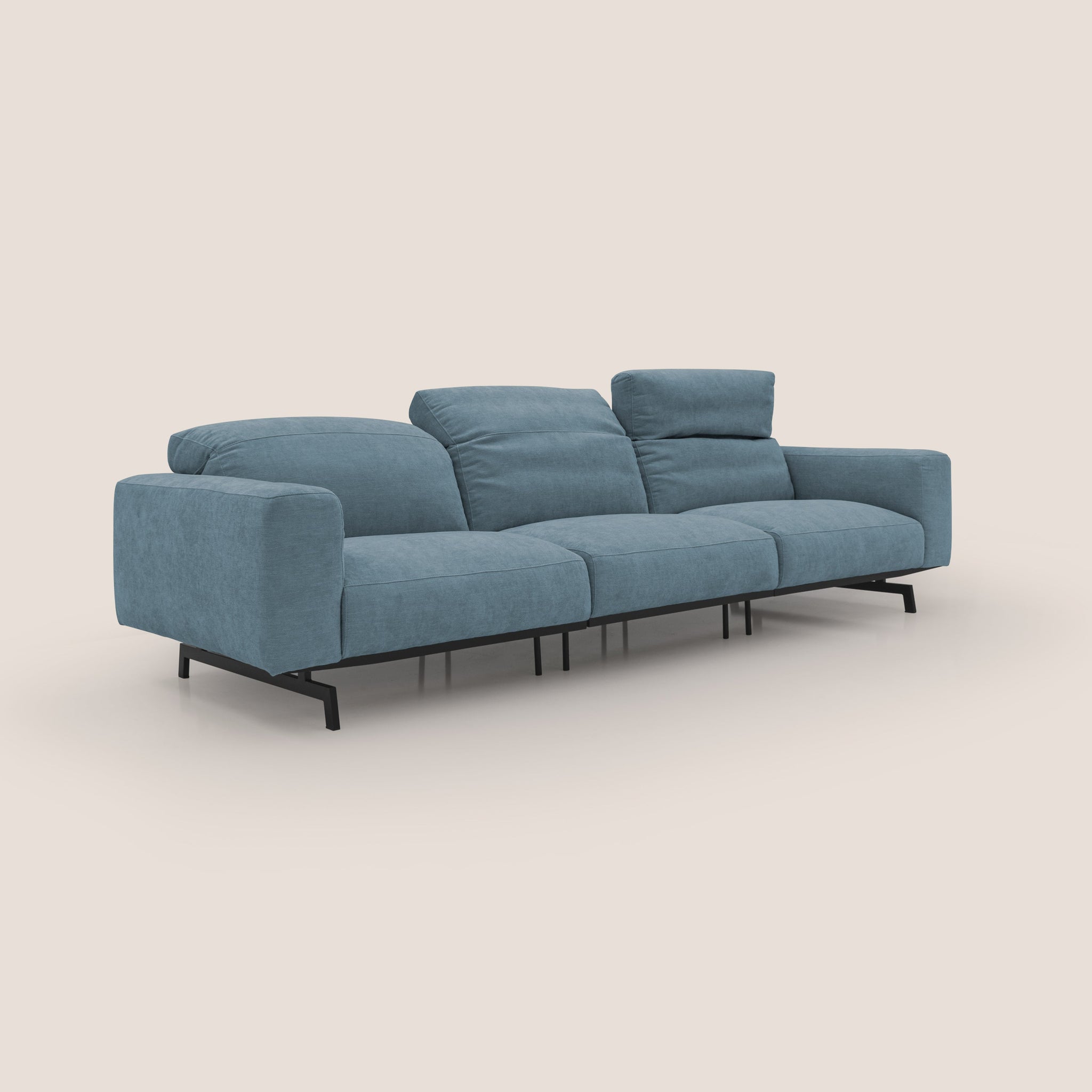 Sakura 3-Sitzer-Modulsofa aus weichem, wasserfestem T14 geflammtem Stoff