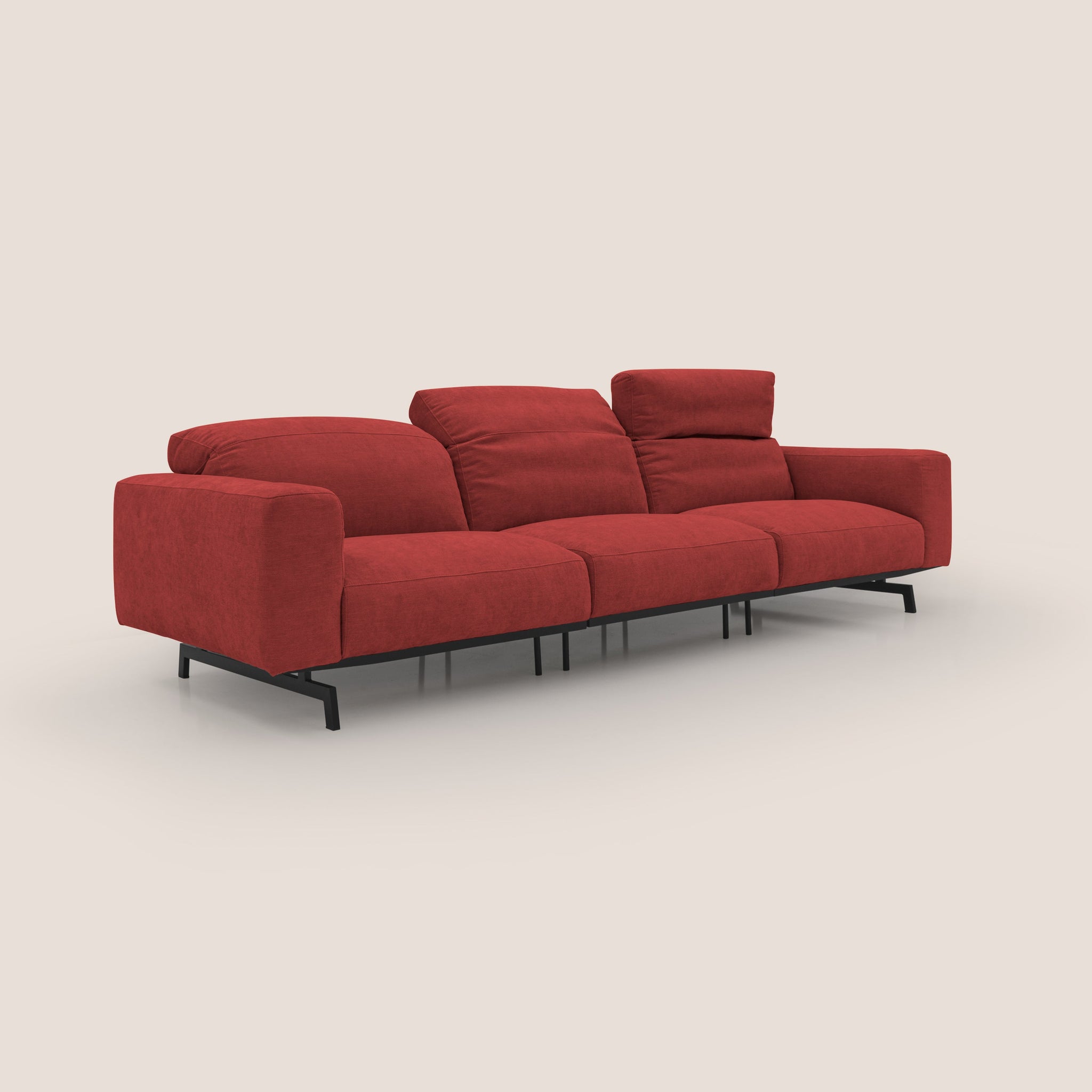 Sakura 3-Sitzer-Modulsofa aus weichem, wasserfestem T14 geflammtem Stoff