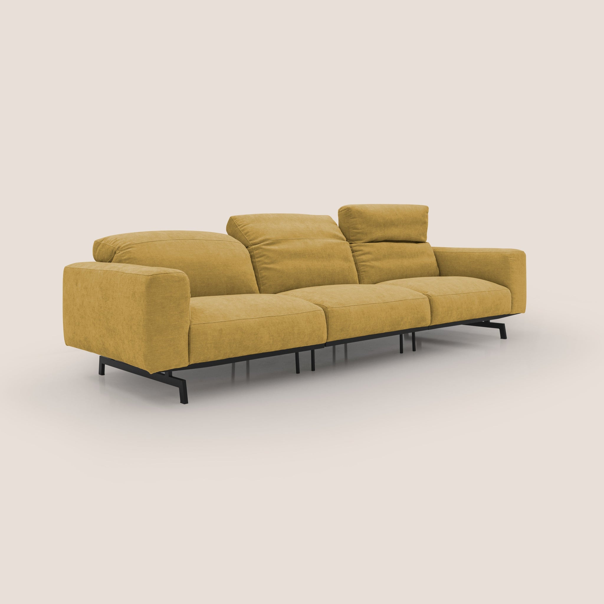 Sakura 3-Sitzer-Modulsofa aus weichem, wasserfestem T14 geflammtem Stoff