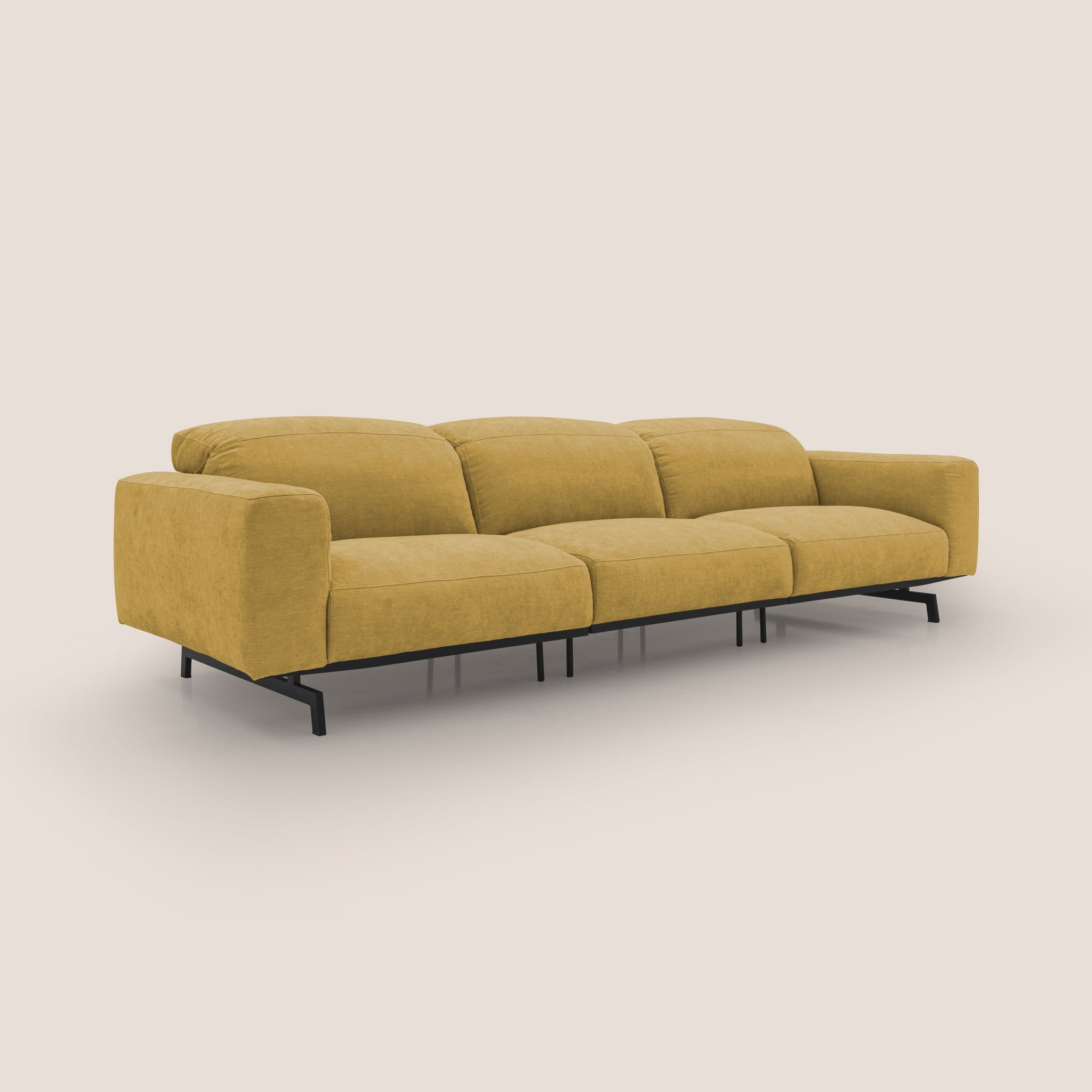 Sakura 3-Sitzer-Modulsofa aus weichem, wasserfestem T14 geflammtem Stoff