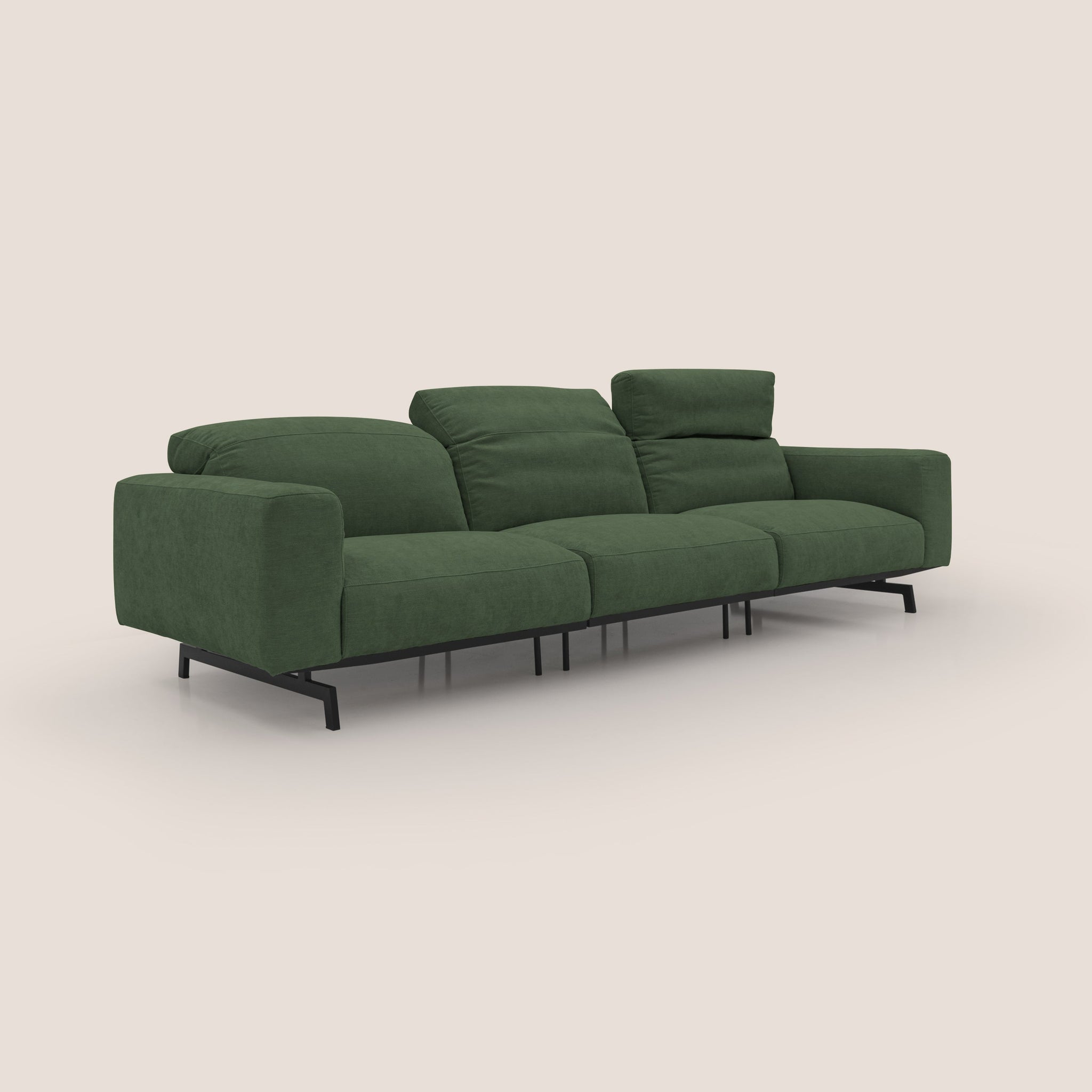 Sakura 3-Sitzer-Modulsofa aus weichem, wasserfestem T14 geflammtem Stoff