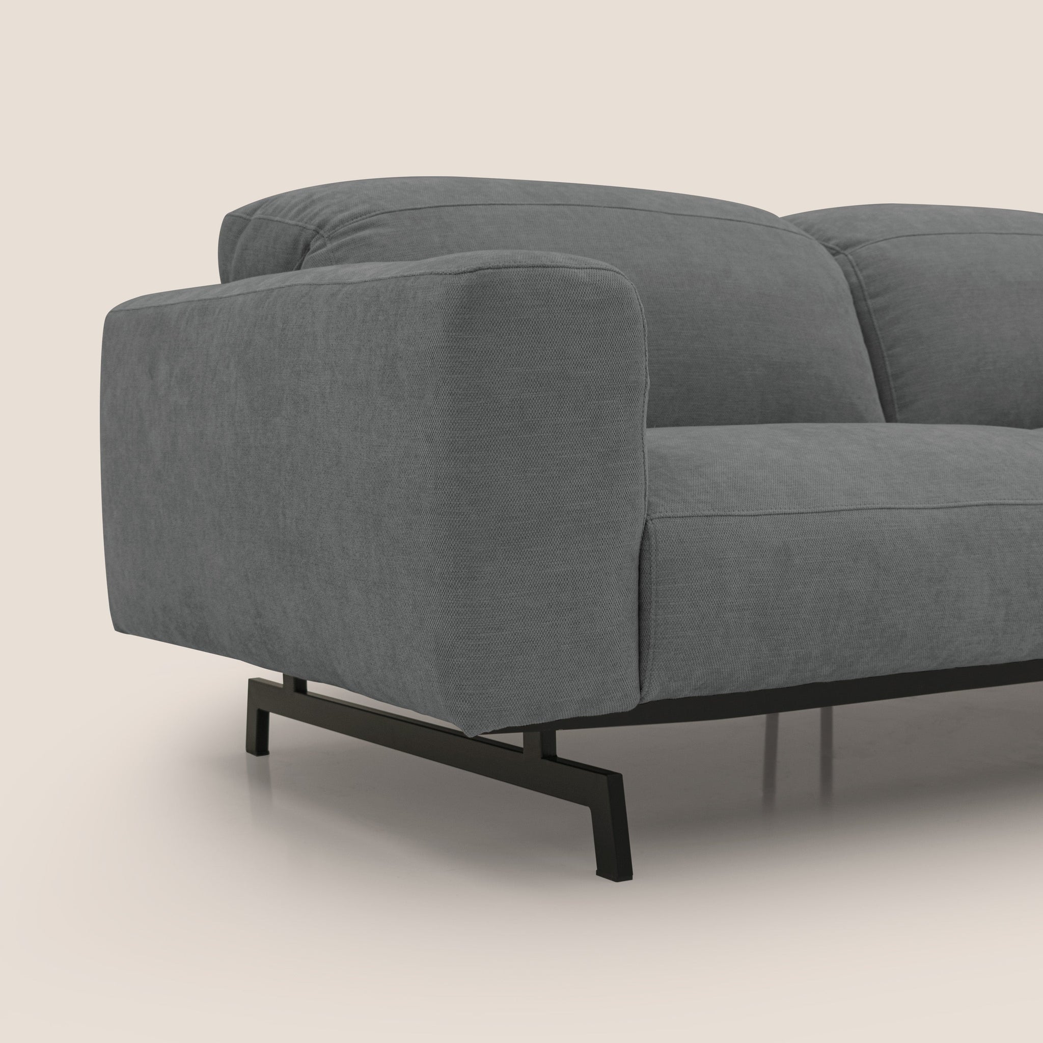 Sakura 3-Sitzer-Modulsofa aus weichem, wasserfestem T14 geflammtem Stoff