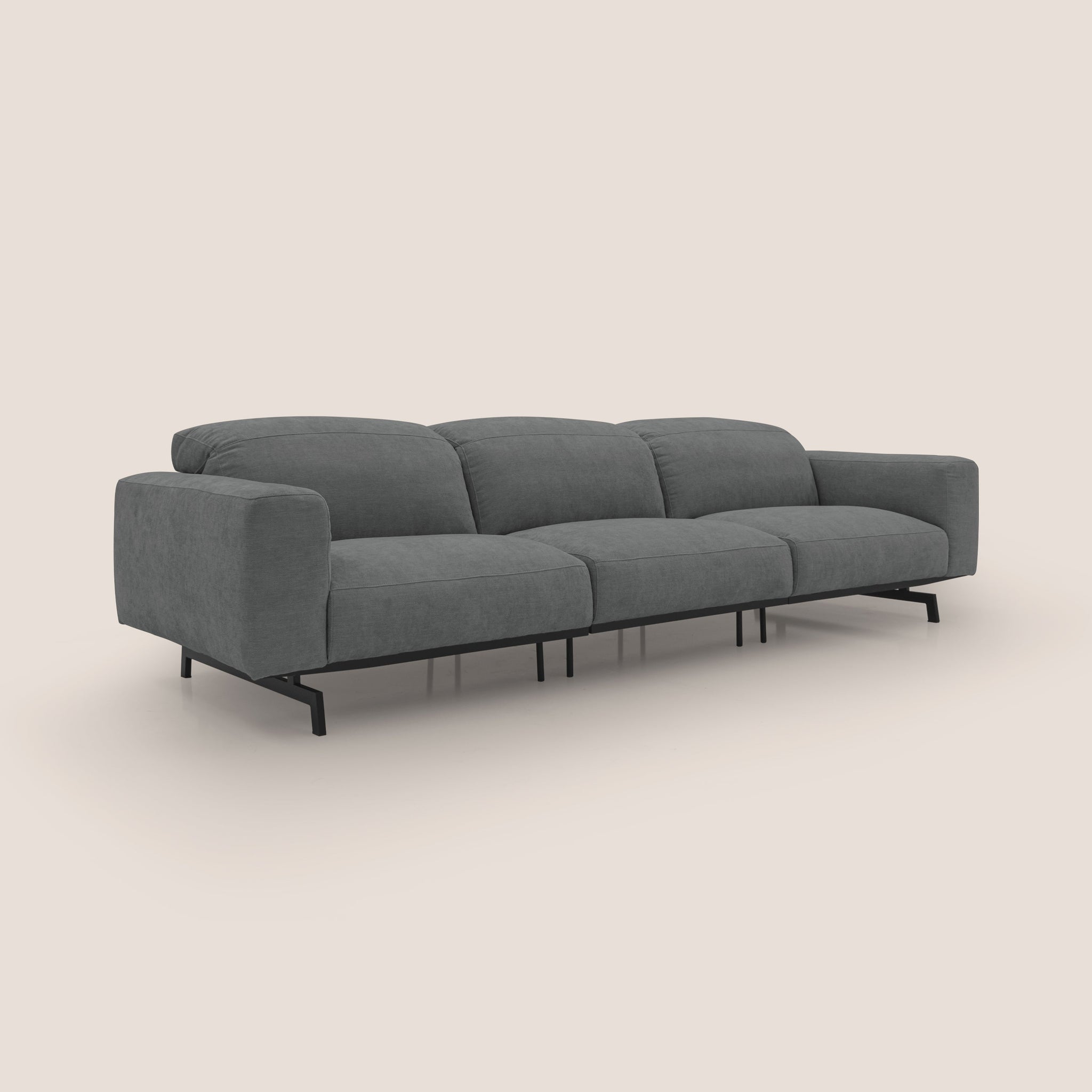 Sakura 3-Sitzer-Modulsofa aus weichem, wasserfestem T14 geflammtem Stoff