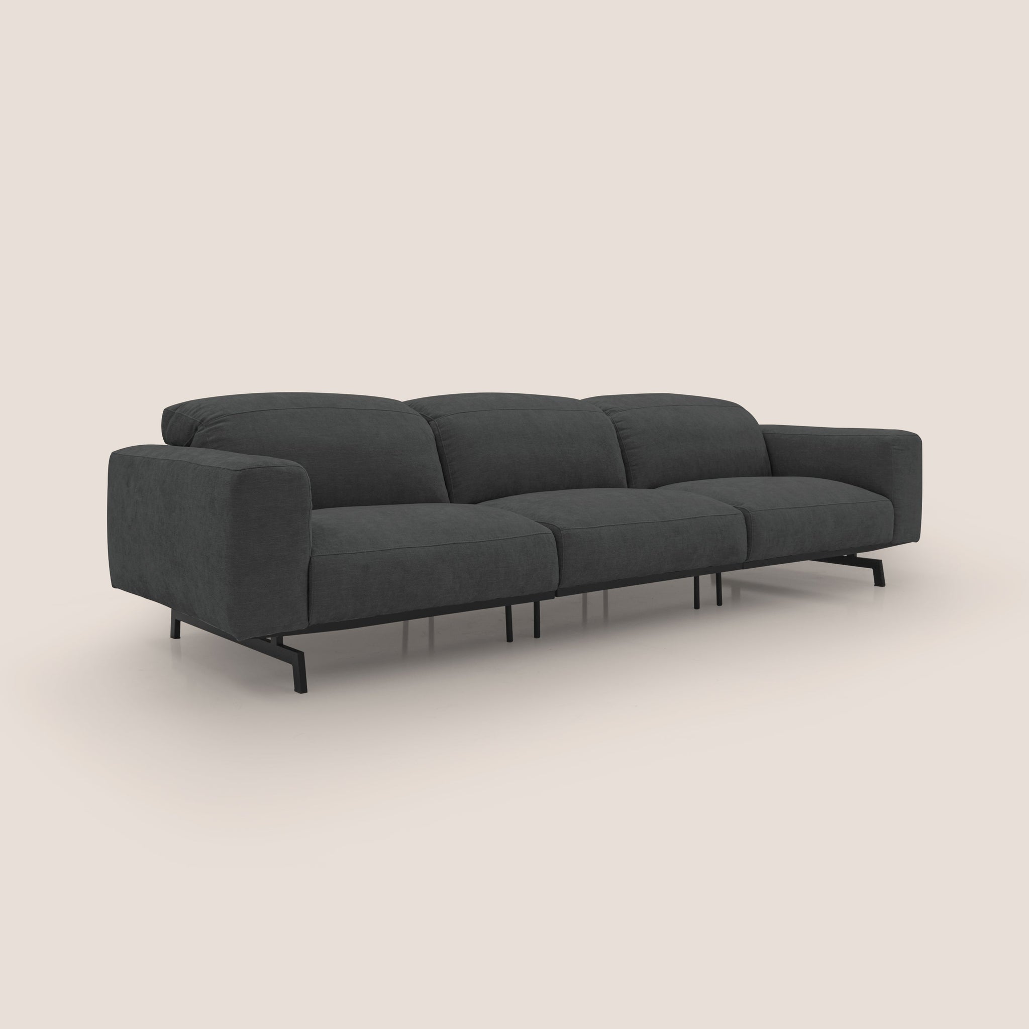 Sakura 3-Sitzer-Modulsofa aus weichem, wasserfestem T14 geflammtem Stoff