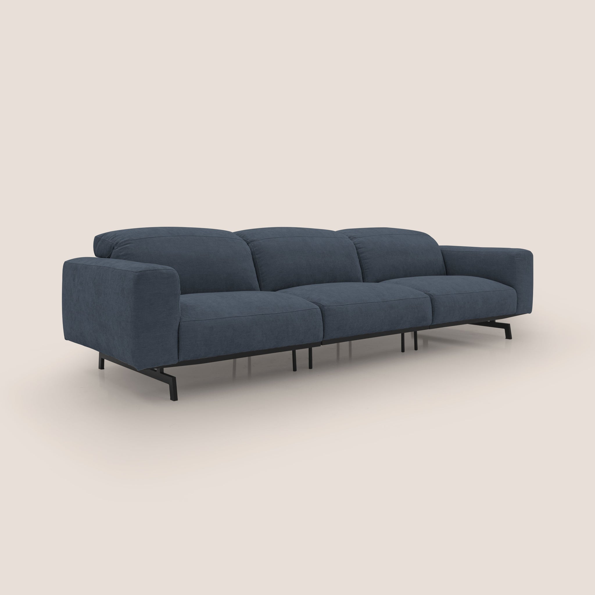 Sakura 3-Sitzer-Modulsofa aus weichem, wasserfestem T14 geflammtem Stoff