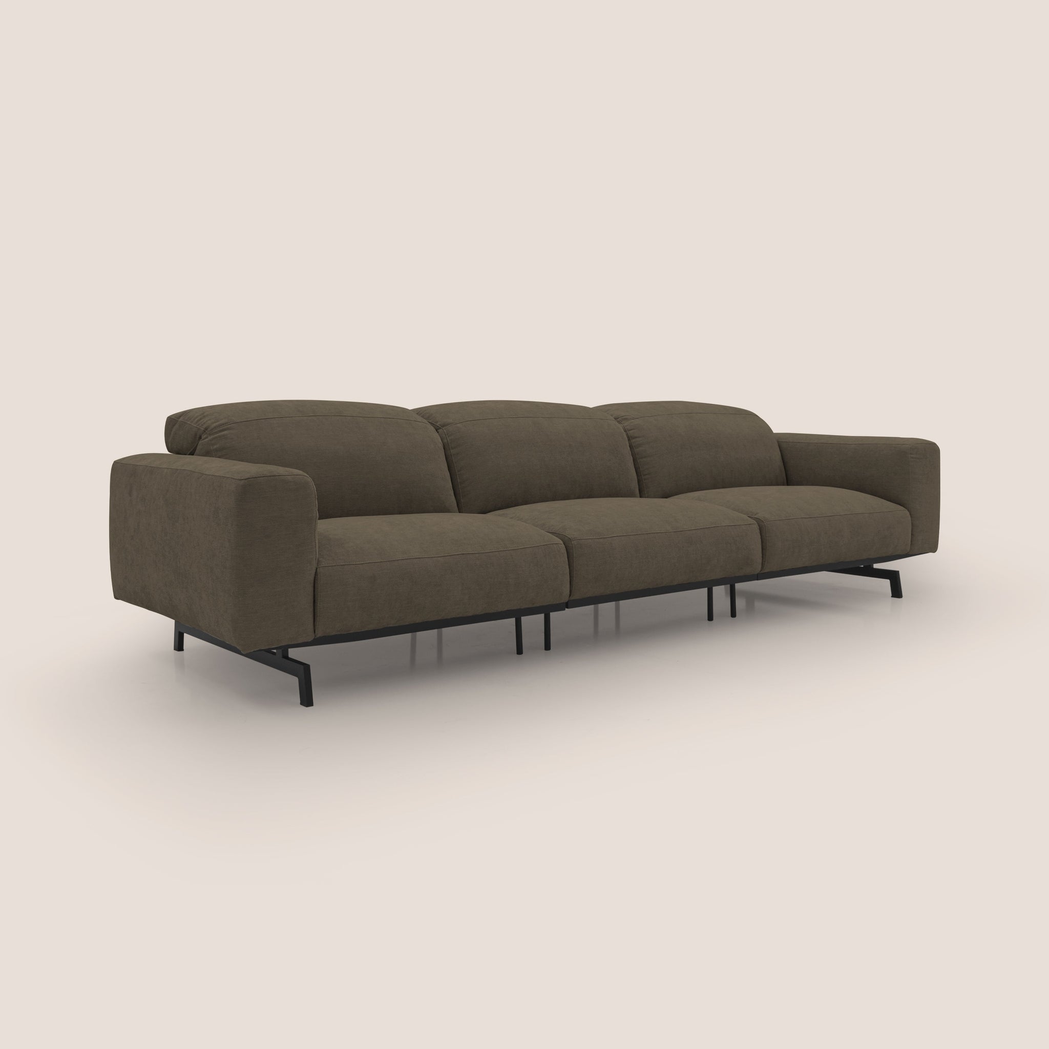 Sakura 3-Sitzer-Modulsofa aus weichem, wasserfestem T14 geflammtem Stoff