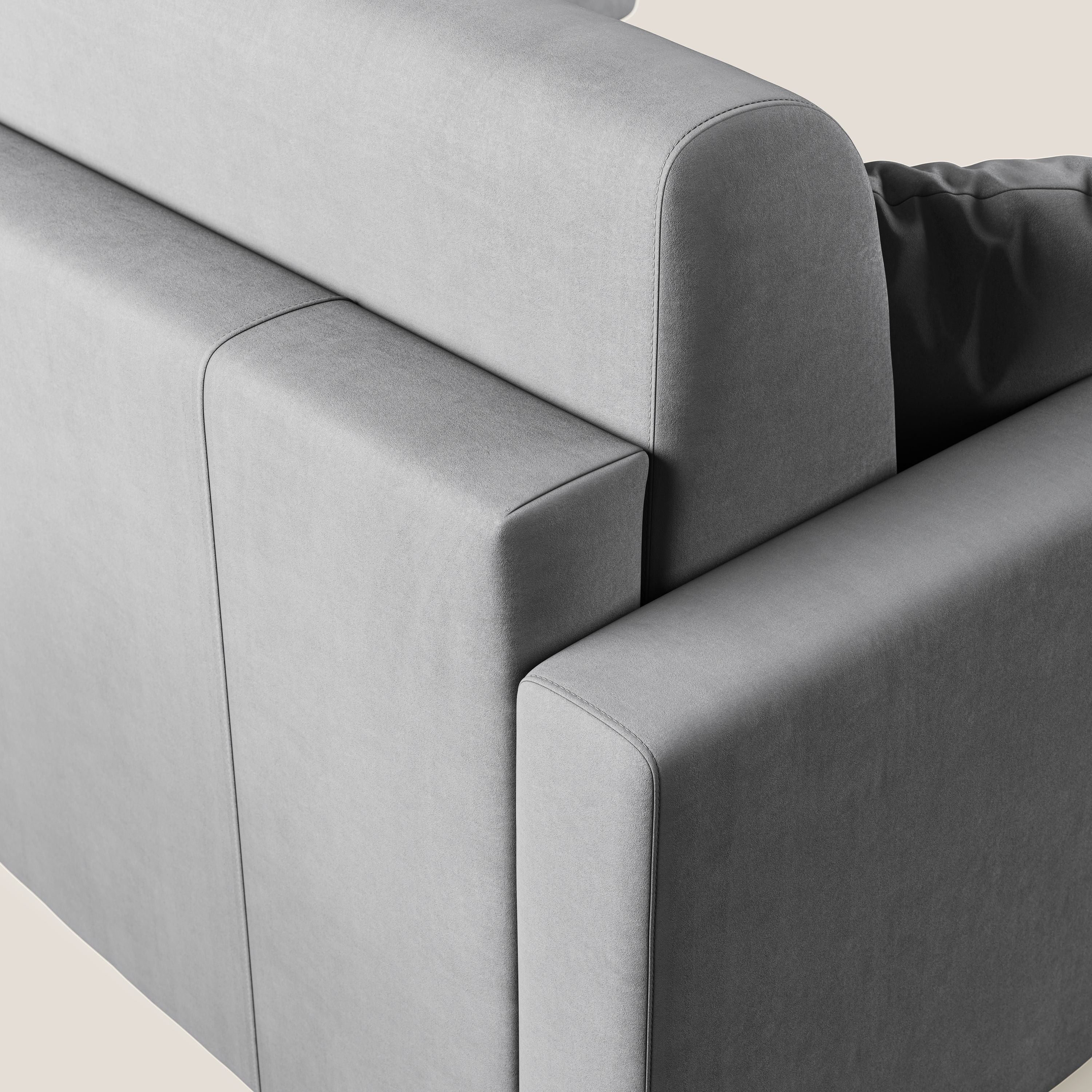 Chris Divano letto angolare con penisola in microfibra smacchiabile T11 - divani.store