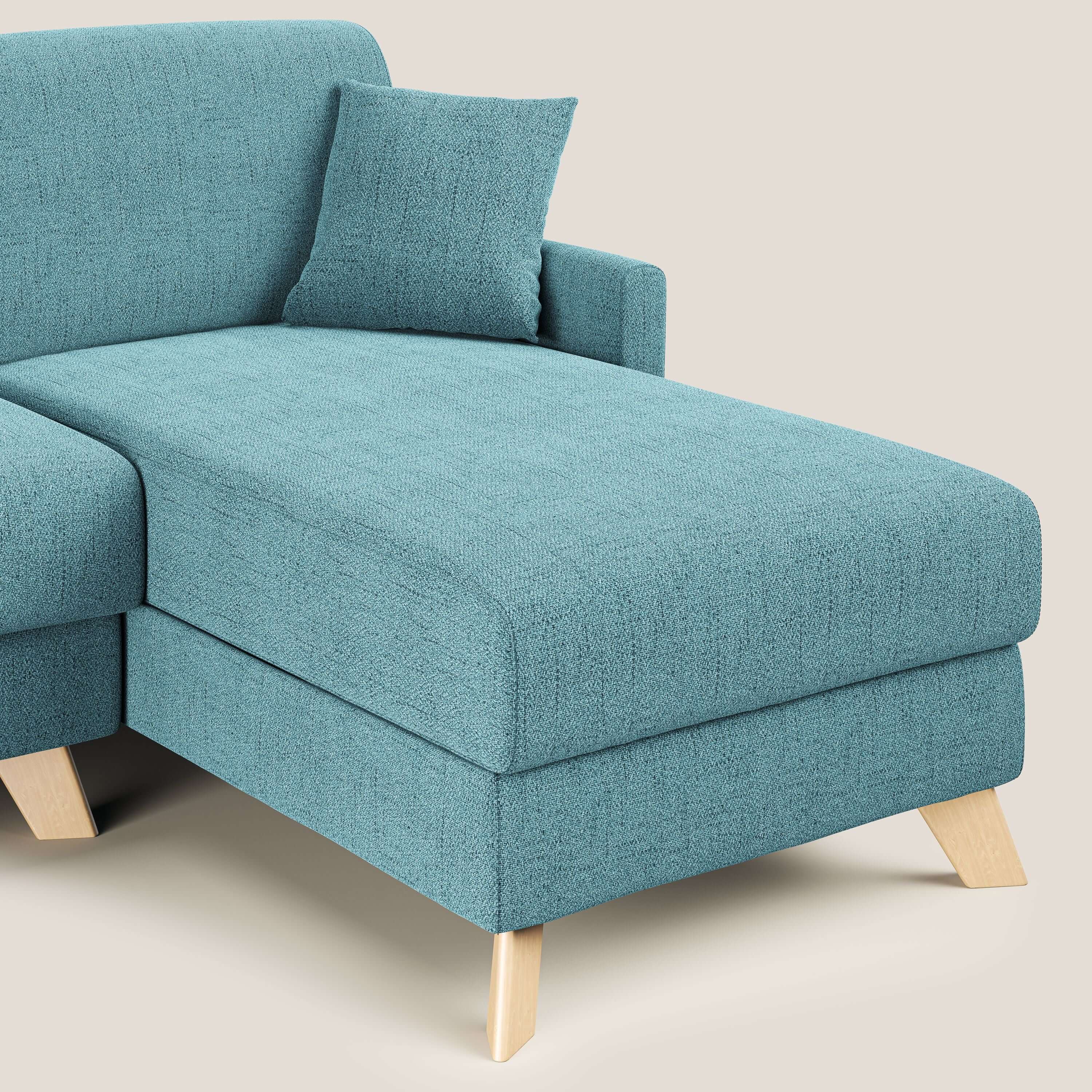 Edgar divano letto angolare in tessuto felis impermeabile T03 - divani.store