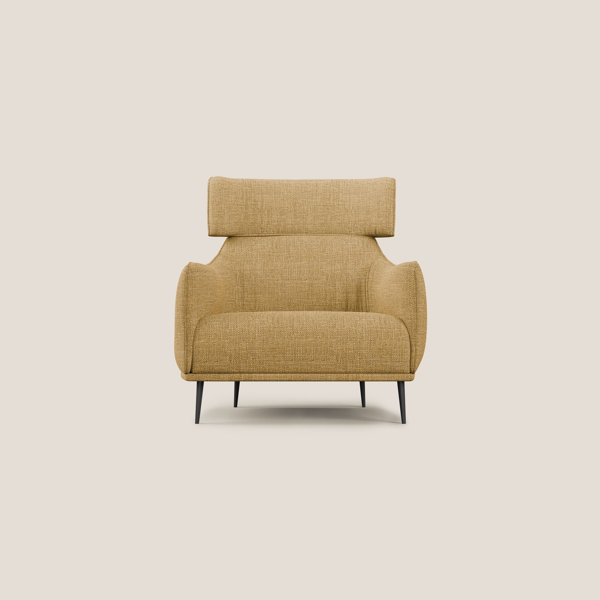 Zelda Moderner Design-Sessel aus weichem, wasserfestem Stoff T06